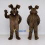 Custom Dark Brown Rabbit Mascot Costume Adult Full Body Suit for Easter Events