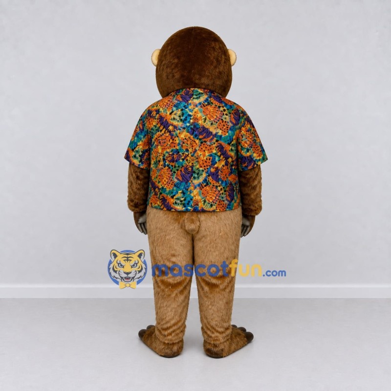 Custom Brown and Multicolor Monkey Mascot Costume Adult Full Body Suit for Tropical Events Custom Brown and Multicolor Monkey Mascot Costume Adult Full Body Suit for Tropical Events