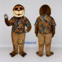 Custom Brown and Multicolor Monkey Mascot Costume Adult Full Body Suit for Tropical Events