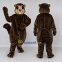 Custom Dark Brown and Tan Beaver Mascot Costume Adult Full Body Suit for Nature Events