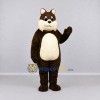 Custom Dark Brown and Cream Woodland Animal Mascot Costume Adult Full Body Suit for Children's Events Custom Dark Brown and Cream Woodland Animal Mascot Costume Adult Full Body Suit for Children's Events