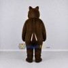 Custom Dark Brown and Cream Woodland Animal Mascot Costume Adult Full Body Suit for Children's Events Custom Dark Brown and Cream Woodland Animal Mascot Costume Adult Full Body Suit for Children's Events