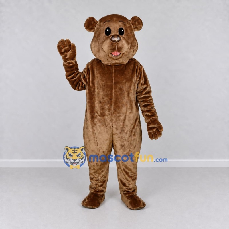 Custom Brown Bear Mascot Costume Adult Full Body Suit for Children's Events Custom Brown Bear Mascot Costume Adult Full Body Suit for Children's Events