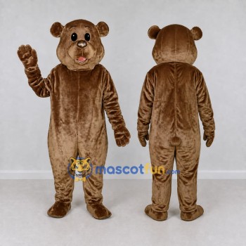 Custom Brown Bear Mascot Costume Adult Full Body Suit for Children's Events