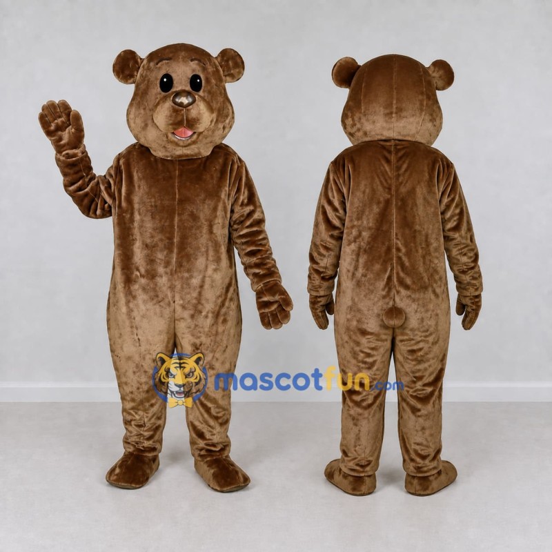 Custom Brown Bear Mascot Costume Adult Full Body Suit for Children's Events Custom Brown Bear Mascot Costume Adult Full Body Suit for Children's Events