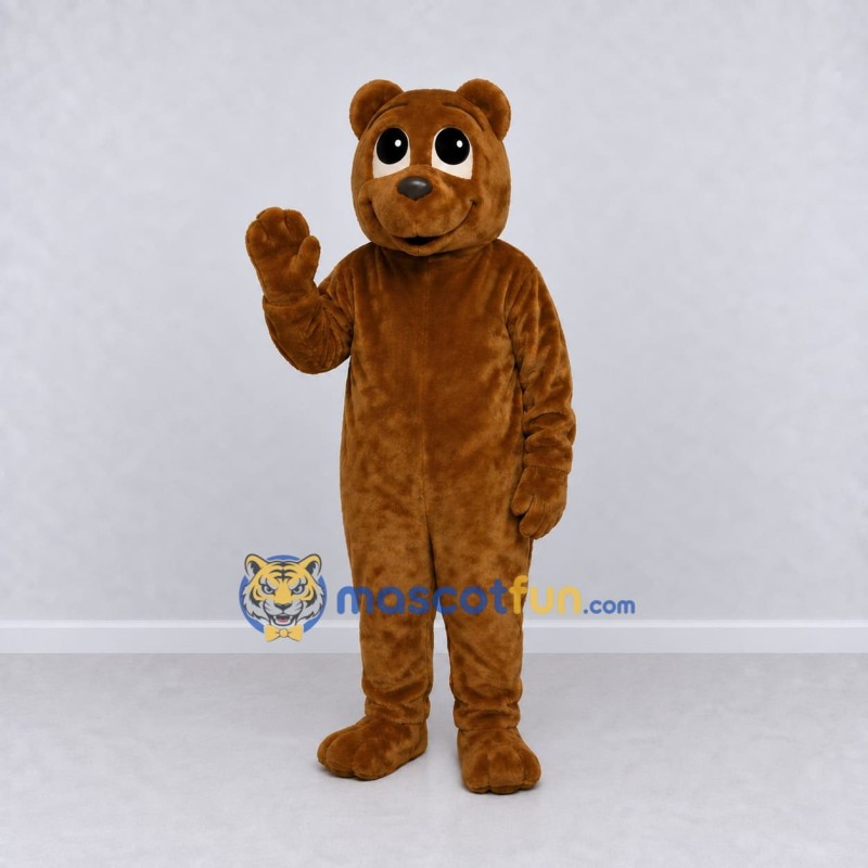 Custom Golden Brown Teddy Bear Mascot Costume Adult Full Body Suit for Children's Events
