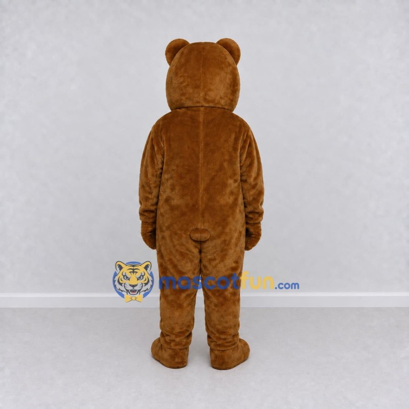 Custom Golden Brown Teddy Bear Mascot Costume Adult Full Body Suit for Children's Events