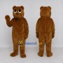 Custom Golden Brown Teddy Bear Mascot Costume Adult Full Body Suit for Children's Events