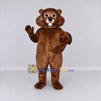 Custom Brown Beaver Mascot Costume Adult Full Body Suit for Nature Events