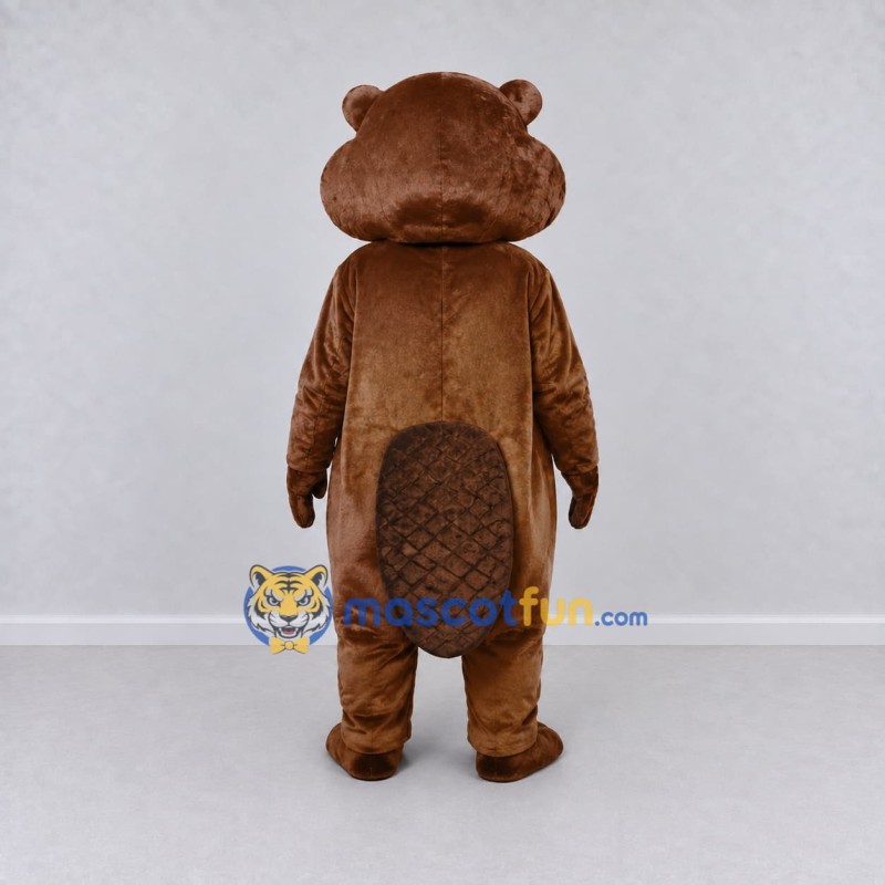 Custom Brown Beaver Mascot Costume Adult Full Body Suit for Nature Events Custom Brown Beaver Mascot Costume Adult Full Body Suit for Nature Events