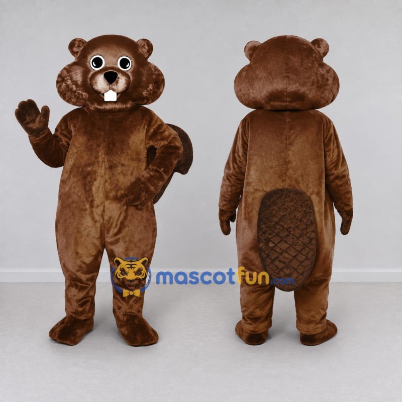 Custom Brown Beaver Mascot Costume Adult Full Body Suit for Nature Events Custom Brown Beaver Mascot Costume Adult Full Body Suit for Nature Events