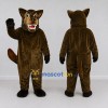 Custom Dark Brown Wolf Mascot Costume Adult Full Body Suit for Sports Events Custom Dark Brown Wolf Mascot Costume Adult Full Body Suit for Sports Events