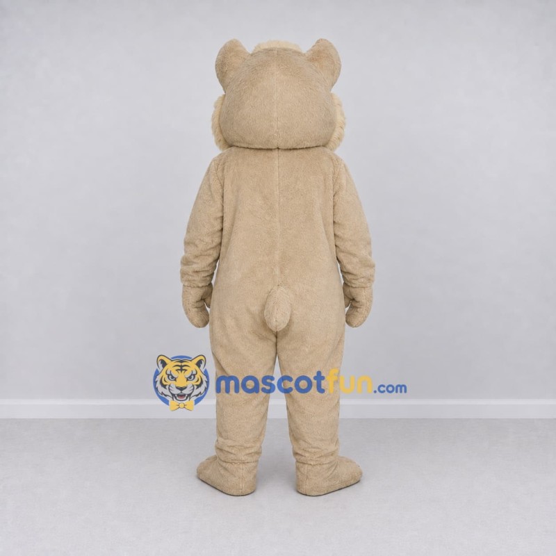 Custom Beige and White Wolf Mascot Costume Adult Full Body Suit for School Events Custom Beige and White Wolf Mascot Costume Adult Full Body Suit for School Events