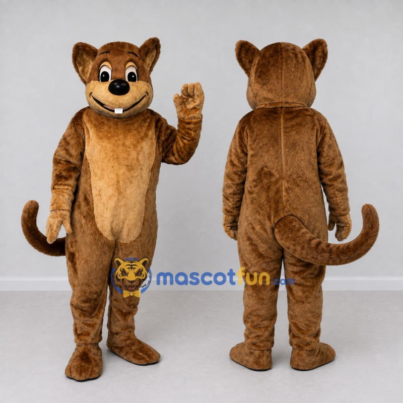 Custom Brown and Tan Squirrel Mascot Costume Adult Full Body Suit for Nature Events Custom Brown and Tan Squirrel Mascot Costume Adult Full Body Suit for Nature Events