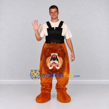 Custom Orange and Brown Lion Mascot Costume Adult Full Body Suit for Party Events Custom Orange and Brown Lion Mascot Costume Adult Full Body Suit for Party Events