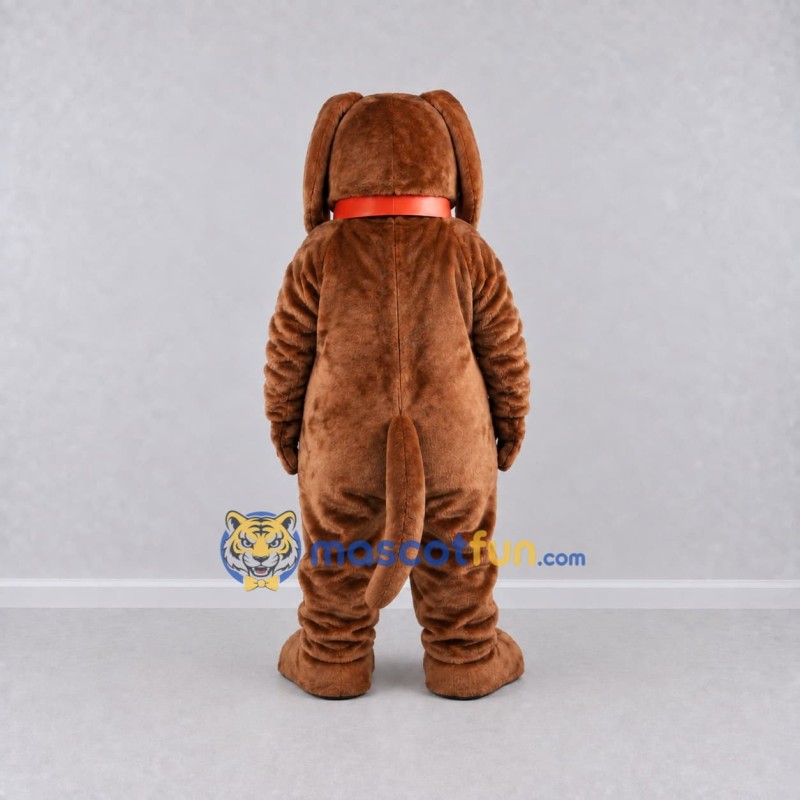 Custom Brown and Red Dog Mascot Costume Adult Full Body Suit for Pet Events Custom Brown and Red Dog Mascot Costume Adult Full Body Suit for Pet Events