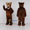 Custom Brown and Tan Wolf Mascot Costume Adult Full Body Suit for Sports Events Custom Brown and Tan Wolf Mascot Costume Adult Full Body Suit for Sports Events
