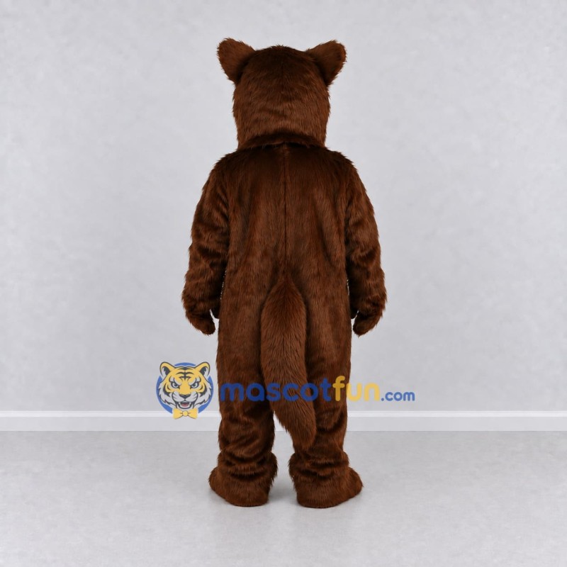 Custom Brown and Tan Wolf Mascot Costume Adult Full Body Suit for Sports Events Custom Brown and Tan Wolf Mascot Costume Adult Full Body Suit for Sports Events