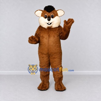 Custom Brown and Cream Mouse Mascot Costume Adult Full Body Suit for Children's Events