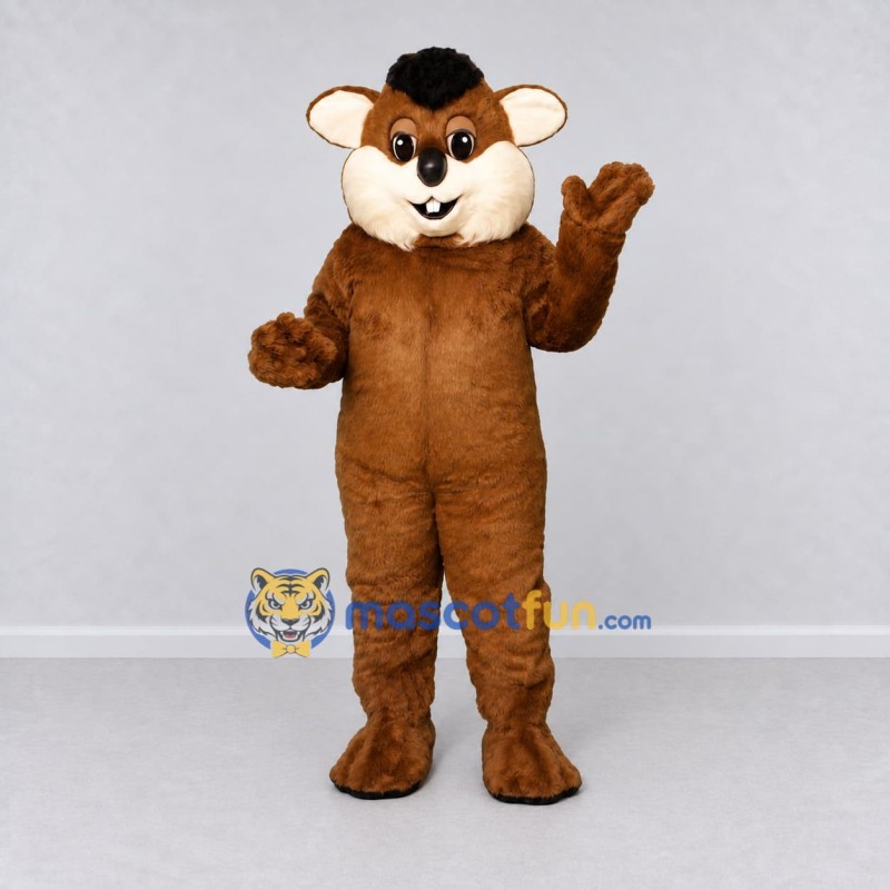 Custom Brown and Cream Mouse Mascot Costume Adult Full Body Suit for Children's Events Custom Brown and Cream Mouse Mascot Costume Adult Full Body Suit for Children's Events