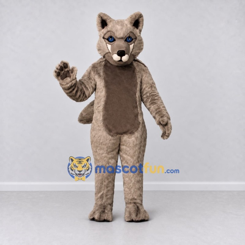 Custom Gray and White Wolf Mascot Costume Adult Full Body Suit for Wildlife Events Custom Gray and White Wolf Mascot Costume Adult Full Body Suit for Wildlife Events