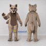 Custom Gray and White Wolf Mascot Costume Adult Full Body Suit for Wildlife Events