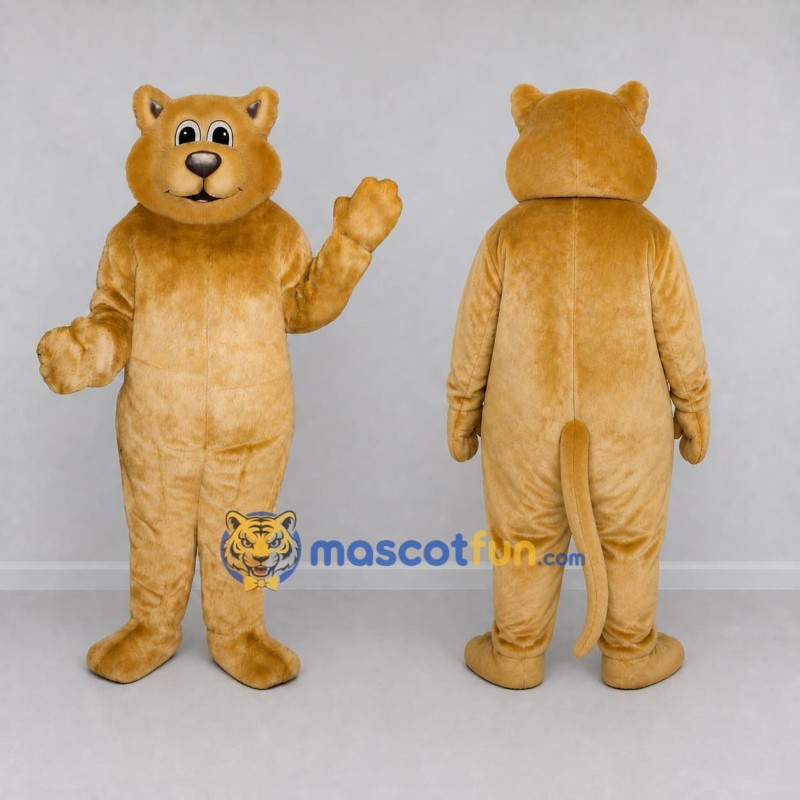 Custom Golden Tan Cat Mascot Costume Adult Full Body Suit for Pet Events Custom Golden Tan Cat Mascot Costume Adult Full Body Suit for Pet Events