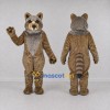 Custom Gray Brown and Black Raccoon Mascot Costume Adult Full Body Suit for Wildlife Events Custom Gray Brown and Black Raccoon Mascot Costume Adult Full Body Suit for Wildlife Events