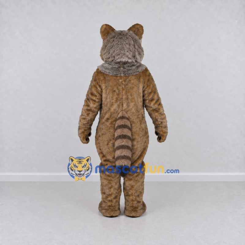Custom Gray Brown and Black Raccoon Mascot Costume Adult Full Body Suit for Wildlife Events Custom Gray Brown and Black Raccoon Mascot Costume Adult Full Body Suit for Wildlife Events