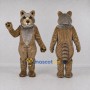 Custom Gray Brown and Black Raccoon Mascot Costume Adult Full Body Suit for Wildlife Events