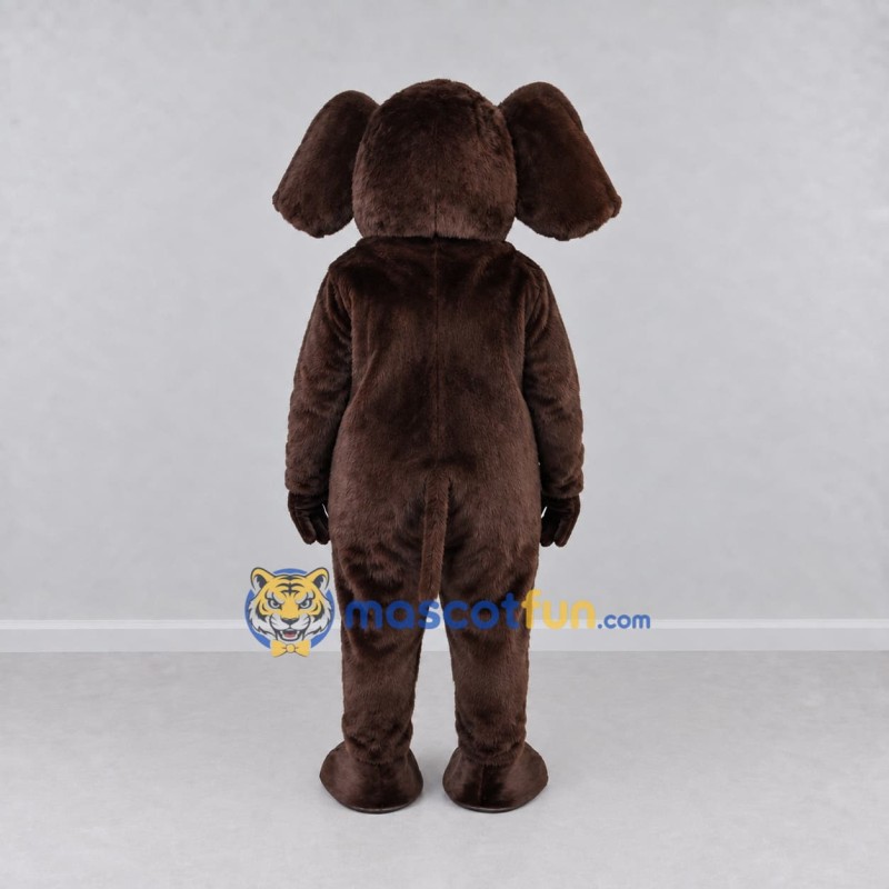 Custom Dark Brown Elephant Mascot Costume Adult Full Body Suit for Wildlife Events