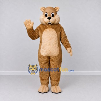 Custom Tan and Cream Hamster Mascot Costume Adult Full Body Suit for Children's Events