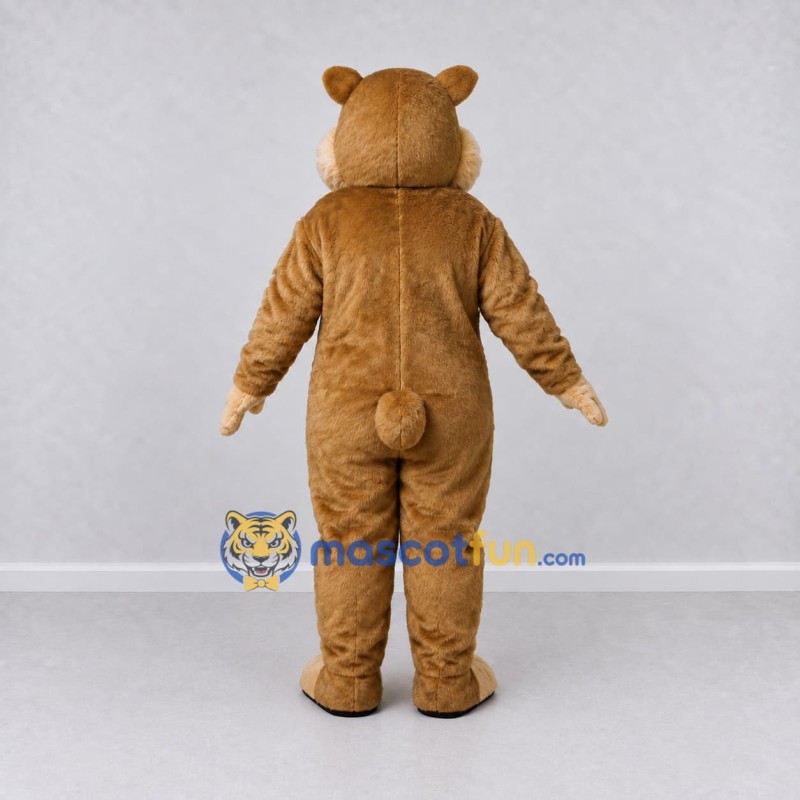 Custom Tan and Cream Hamster Mascot Costume Adult Full Body Suit for Children's Events
