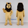 Custom Golden Tan and Black Lion Mascot Costume Adult Full Body Suit for Wildlife Events Custom Golden Tan and Black Lion Mascot Costume Adult Full Body Suit for Wildlife Events