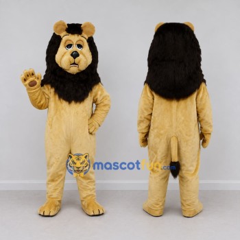 Custom Golden Tan and Black Lion Mascot Costume Adult Full Body Suit for Wildlife Events