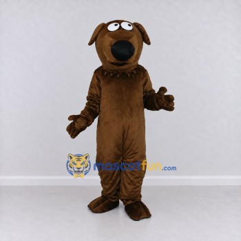 Custom Brown Dog Mascot Costume Adult Full Body Suit for Pet Events Custom Brown Dog Mascot Costume Adult Full Body Suit for Pet Events