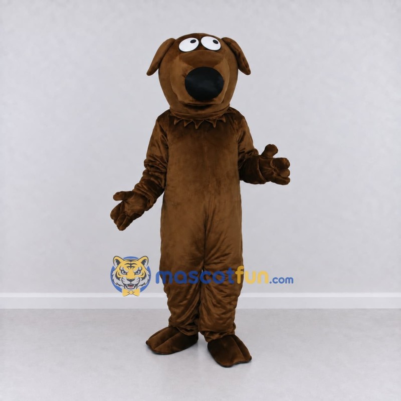 Custom Brown Dog Mascot Costume Adult Full Body Suit for Pet Events