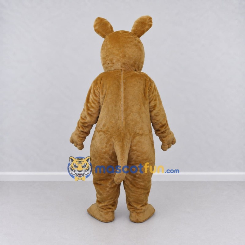 Custom Brown and Pink Kangaroo Mascot Costume Adult Full Body Suit for Wildlife Events Custom Brown and Pink Kangaroo Mascot Costume Adult Full Body Suit for Wildlife Events