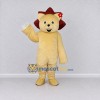 Custom Pale Yellow and Burgundy Lion Mascot Costume Adult Full Body Suit for Children's Events Custom Pale Yellow and Burgundy Lion Mascot Costume Adult Full Body Suit for Children's Events