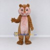 Custom Brown and Pink Hamster Mascot Costume Adult Full Body Suit for Children's Events Custom Brown and Pink Hamster Mascot Costume Adult Full Body Suit for Children's Events