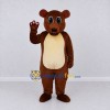 Custom Brown and Cream Bear Mascot Costume Adult Full Body Suit for School Events Custom Brown and Cream Bear Mascot Costume Adult Full Body Suit for School Events