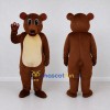 Custom Brown and Cream Bear Mascot Costume Adult Full Body Suit for School Events Custom Brown and Cream Bear Mascot Costume Adult Full Body Suit for School Events