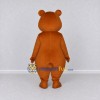 Custom Orange Brown and White Bear Mascot Costume Adult Full Body Suit for Children's Events Custom Orange Brown and White Bear Mascot Costume Adult Full Body Suit for Children's Events