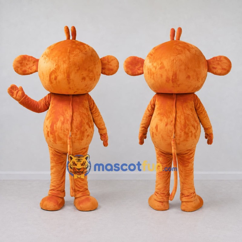 Custom Orange Animal Character Mascot Costume Adult Full Body Suit for Children's Events Custom Orange Animal Character Mascot Costume Adult Full Body Suit for Children's Events