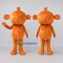 Custom Orange Animal Character Mascot Costume Adult Full Body Suit for Children's Events