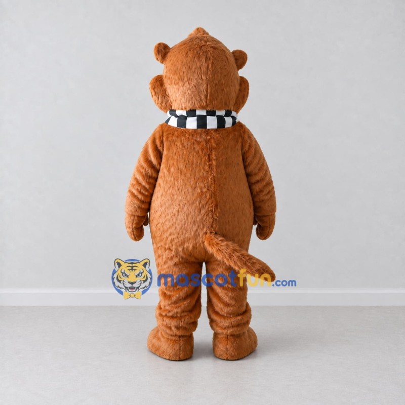 Custom Brown and Tan Otter Mascot Costume Adult Full Body Suit for School Events Custom Brown and Tan Otter Mascot Costume Adult Full Body Suit for School Events