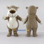 Custom Tan Brown and White Spotted Animal Mascot Costume Adult Full Body Suit for Children's Events