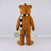 Custom Golden Brown Black and White Bear Mascot Costume Adult Full Body Suit for Winter Events Custom Golden Brown Black and White Bear Mascot Costume Adult Full Body Suit for Winter Events