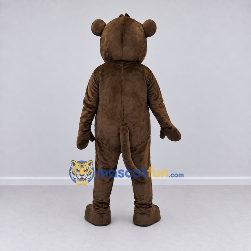Custom Brown and Tan Monkey Mascot Costume Adult Full Body Suit for Jungle Events