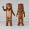 Custom Brown and Tan Lion Mascot Costume Adult Full Body Suit for Wildlife Events Custom Brown and Tan Lion Mascot Costume Adult Full Body Suit for Wildlife Events